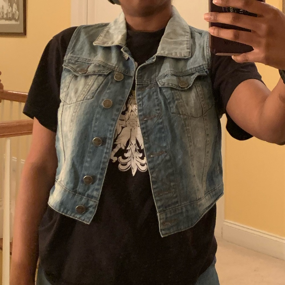 Iris Blue Jean Vest
